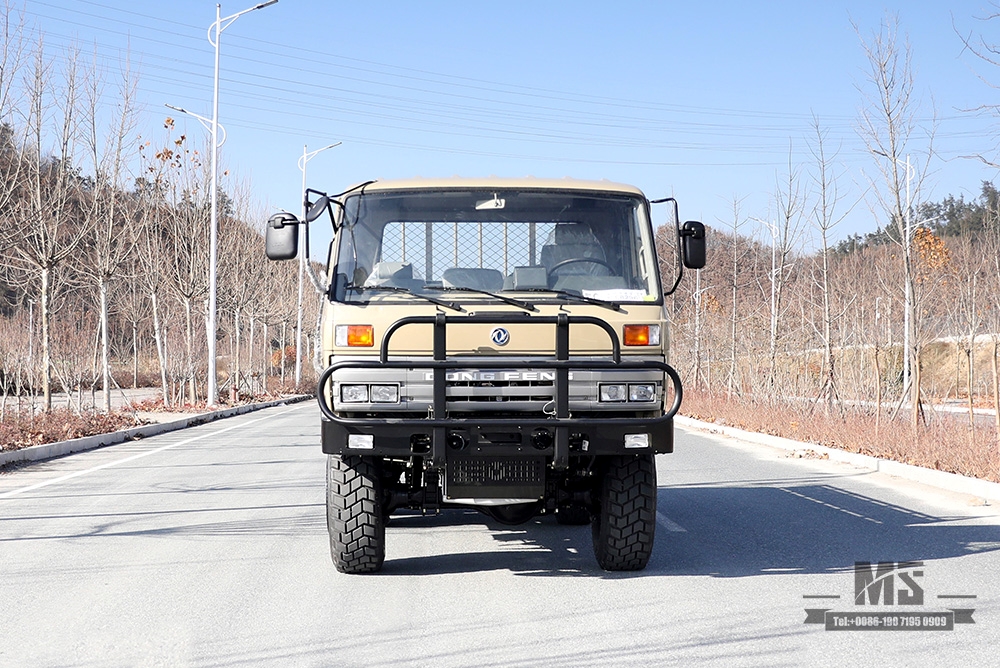 EQ2102 东风六轮驱动越野卡车_ 6×6 驼灰色半 153 驾驶室运输卡车_东风经典全驱卡车出口专用整车