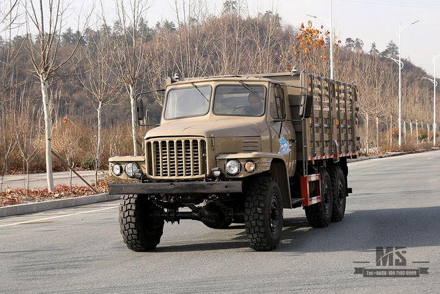 170马力东风EQ2082谷仓车_六轮驱动越野专用车_6WD双玻240 2.5T卡车_全轮驱动25Y卡车出口专用车
