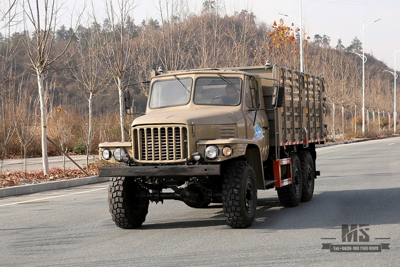 170马力东风EQ2082谷仓车_六轮驱动越野专用车_6WD双玻240 2.5T卡车_全轮驱动25Y卡车出口专用车