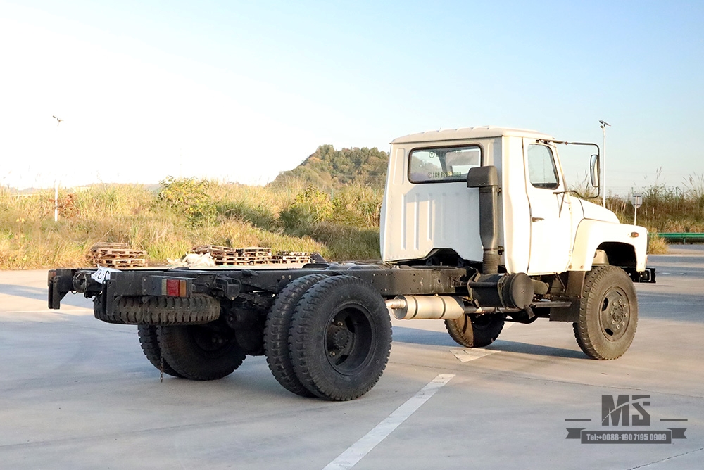 东风四驱EQ1093越野卡车底盘_EQ1093尖头出口专用整车 底盘_4*4东风卡车底盘改装厂家
