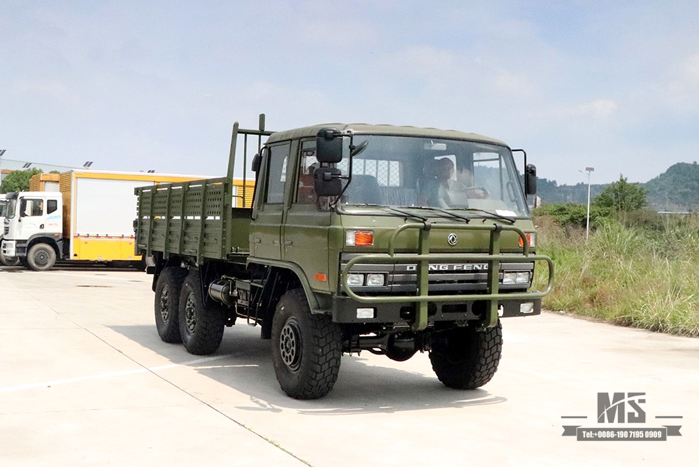 东风六轮驱动EQ2102越野卡车_6×6军绿双排153驾驶室货运卡车6WD运输卡车出售_出口特价整车