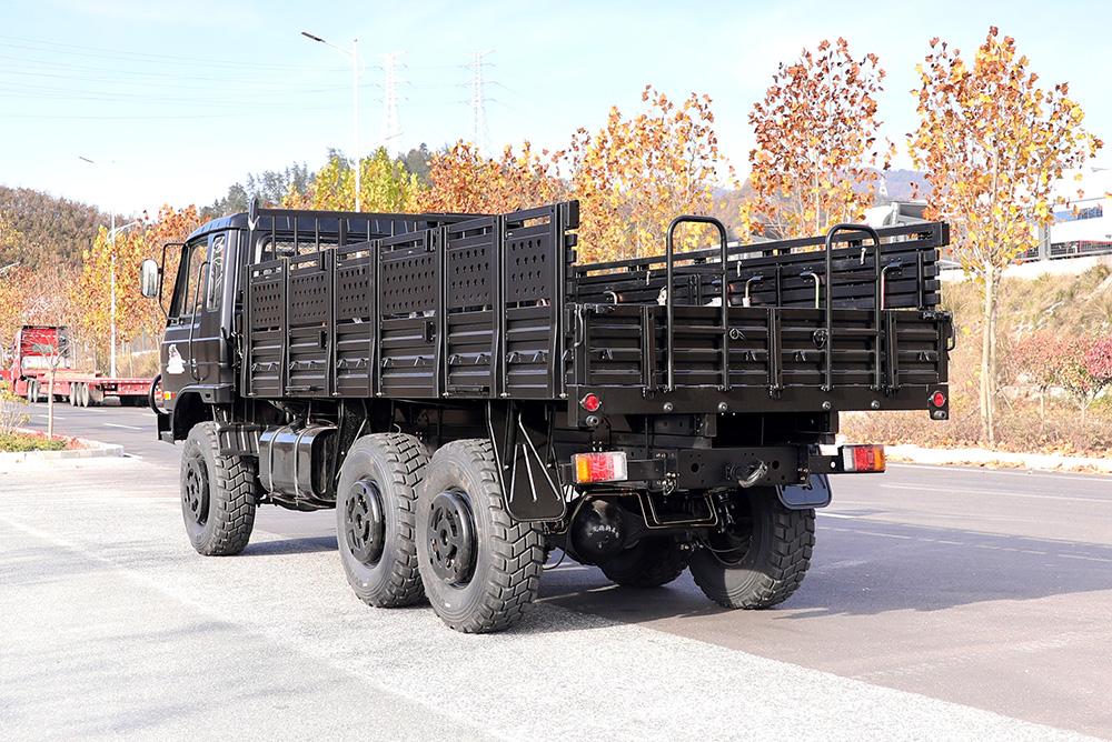 东风EQ2102越野车_190马力3.5T三轴六轮驱动黑货整车_全轮驱动EQ2102G出口专用整车