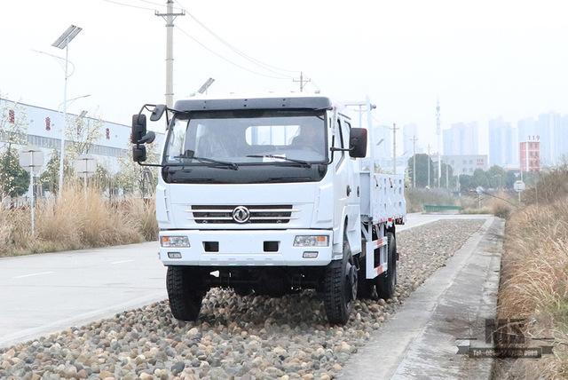 东风四轮驱动轻型卡车_白色小卡车定制双排驾驶室4*4越野整车_东风卡车出售出口特价整车