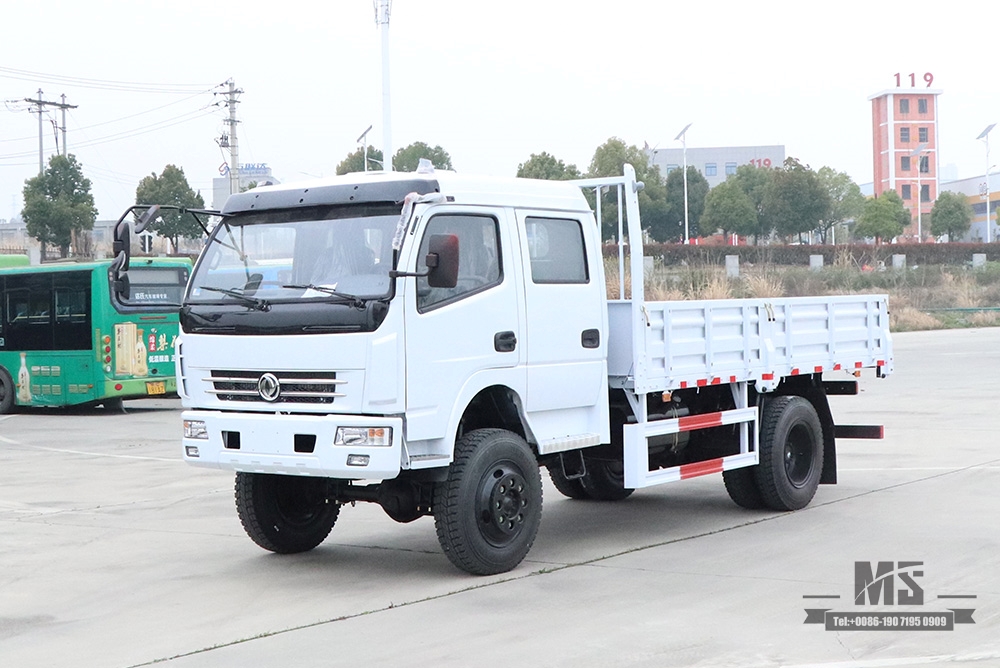 东风四轮驱动轻型卡车_小型卡车定制双排驾驶室4*4越野整车_东风卡车出售出口特价整车