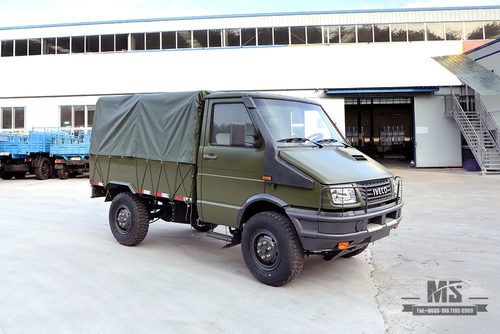 4×4依维柯四轮驱动卡车绿色4*4依维柯卡车短头小型越野整车四驱出口特价整车
