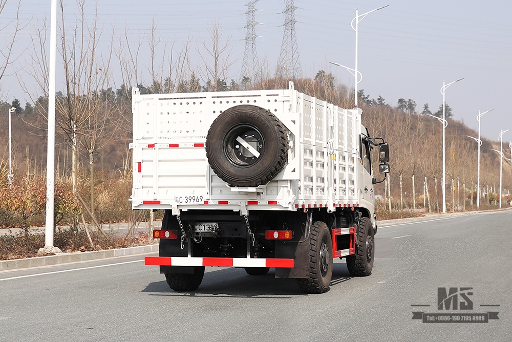 210马力东风四轮驱动13吨自卸车_4x4集装箱高度越野卡车_双轴矿用自卸车出口专用整车