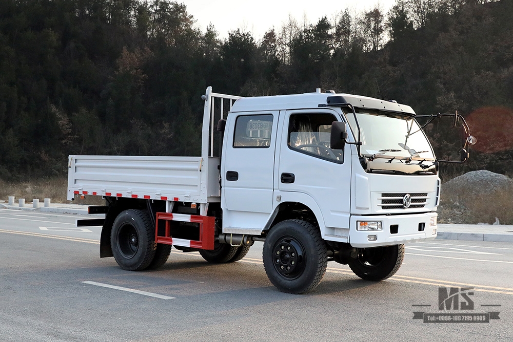 东风四轮驱动轻型货车_4*4双排小型运输车_东风四驱出口专用卡车