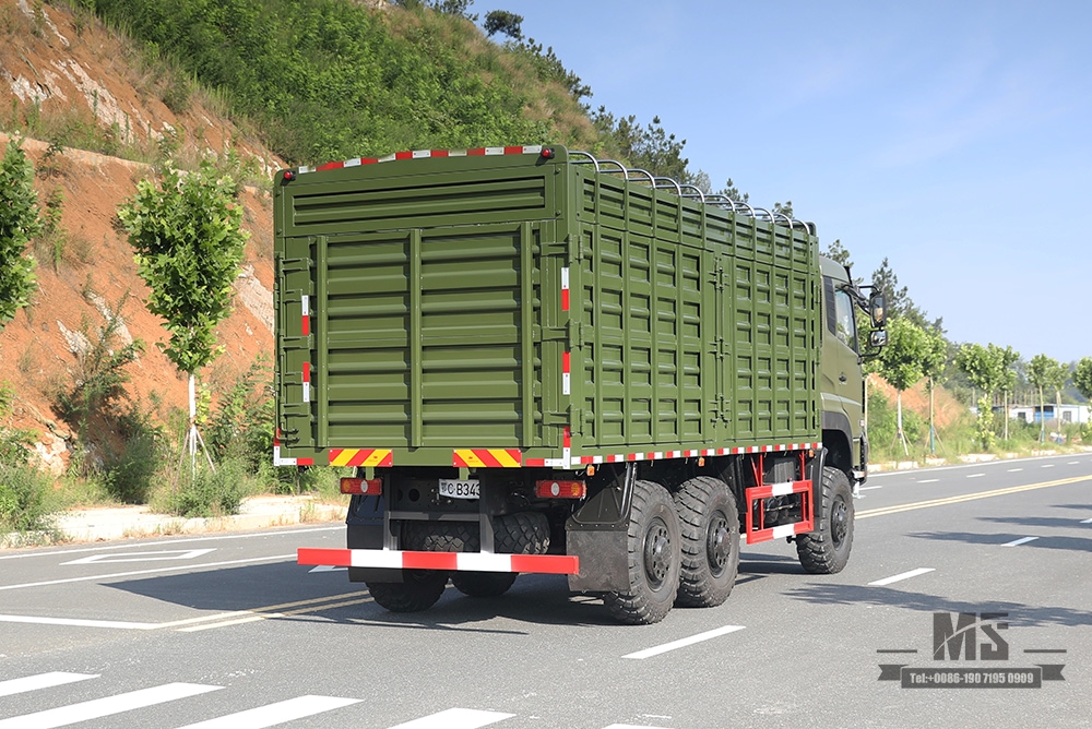 340马力东风6×6越野卡车六轮驱动东风平头一排半高集装箱重型卡车货运卡车整车 全驱 6*6出口特价整车