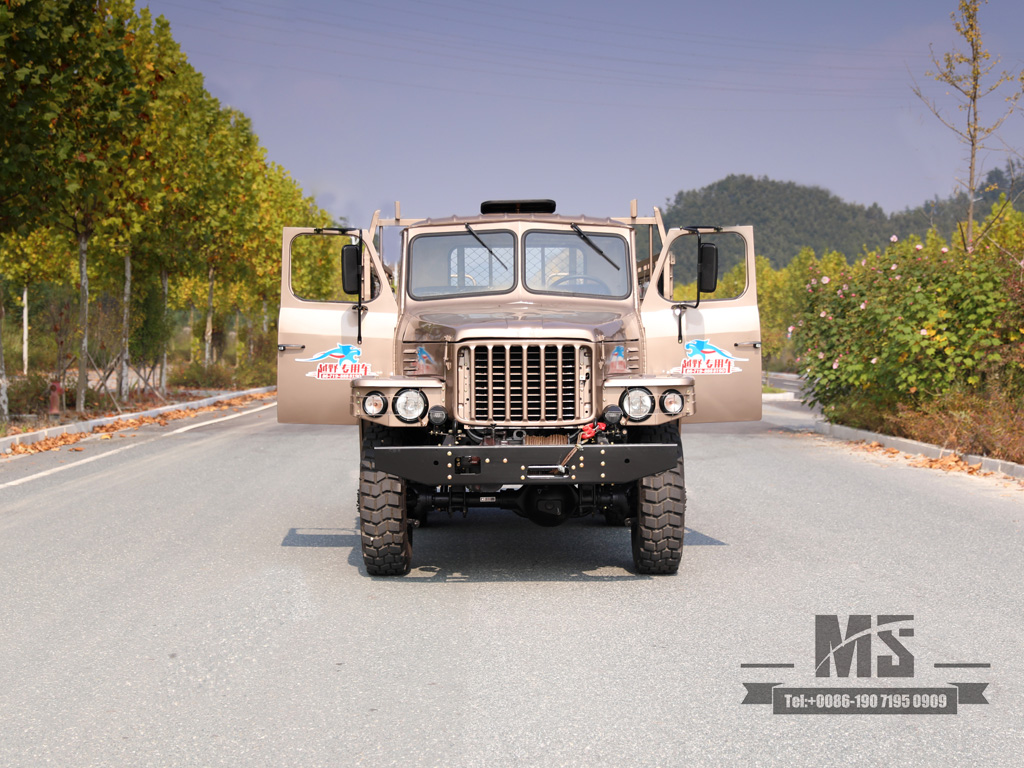 经典EQ2082香槟色整车 6x6东风尖头单排矿用卡车专用整车