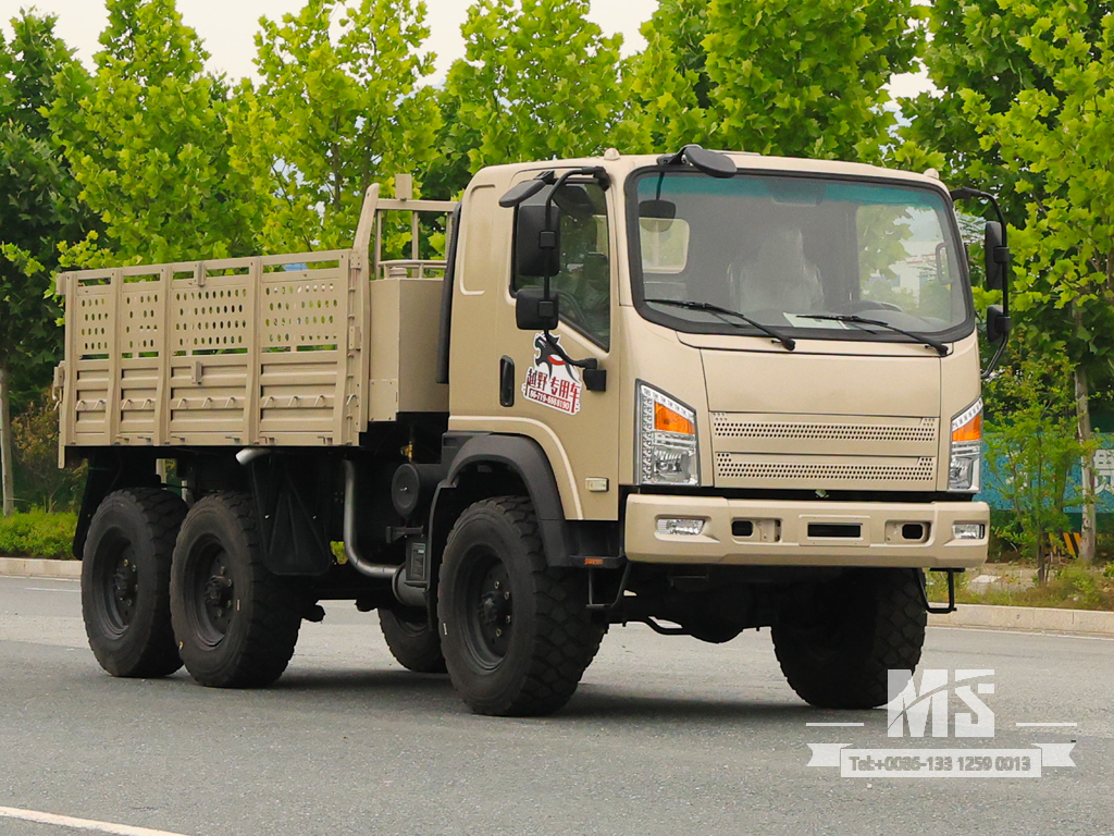 东风 6X6 灰色平头 EQ2082 170HP 单排驾驶室卡车 6WD 越野卡车 