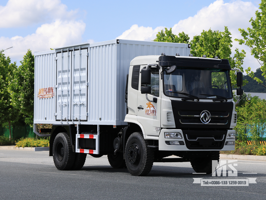 东风 18 吨白色 4&times;2 平头 厢式车 (210 HP) |特种出口卡车