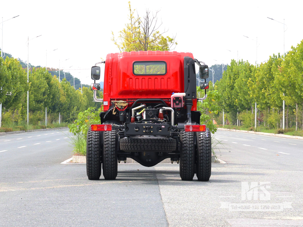 东风4&times;4平头底盘_4*4 170马力传统卡车四轮驱动底盘出售_特价出口底盘 