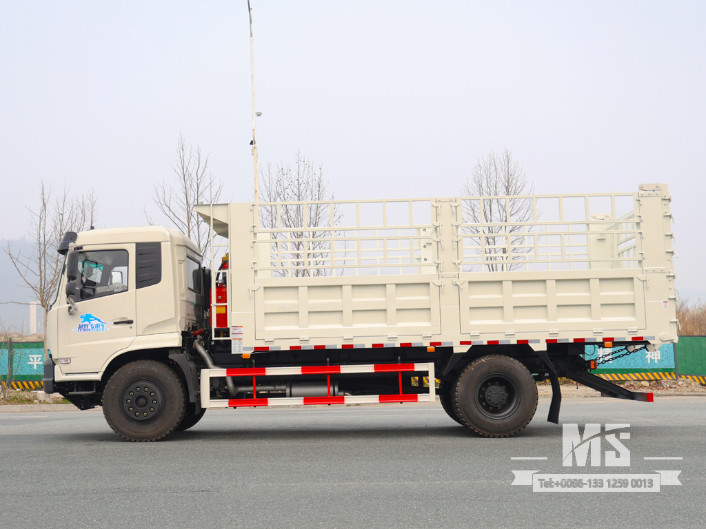 东风 18 吨白色 4&times;2 网格桩 自卸卡车 (210 HP) |特种出口卡车