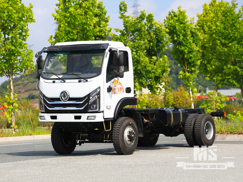 东风4&times;4平头底盘_4*4 150马力传统卡车四轮驱动底盘出售_特价出口底盘 