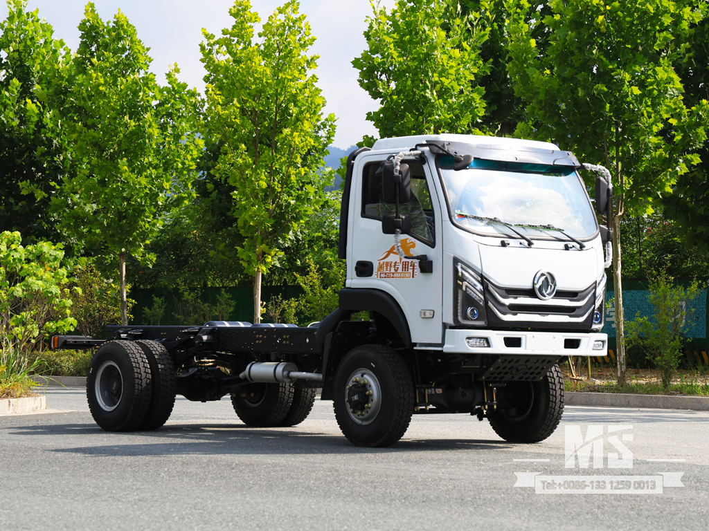 东风4&times;4平头底盘_4*4 150马力传统卡车四轮驱动底盘出售_特价出口底盘 