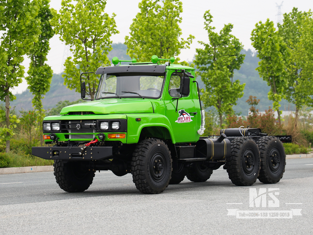 东风6&times;6 EQ2082 底盘_6*6 170马力尖头卡车六轮驱动底盘出售_专用出口卡车底盘 