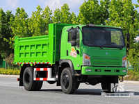 东风10吨四驱平头浅绿自卸卡车（170马力）|特种出口卡车 