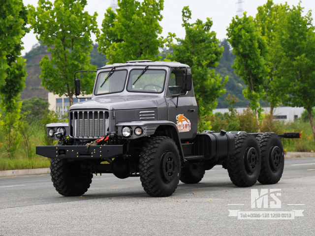 东风6&times;6 EQ2100 底盘_6&times;6越野卡车双窗格前挡风玻璃驾驶室底盘出售_特价出口底盘 