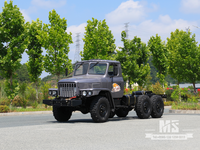 东风6&times;6银灰色EQ2082 底盘_6*6 170马力传统卡车六轮驱动底盘出售_特价出口底盘 