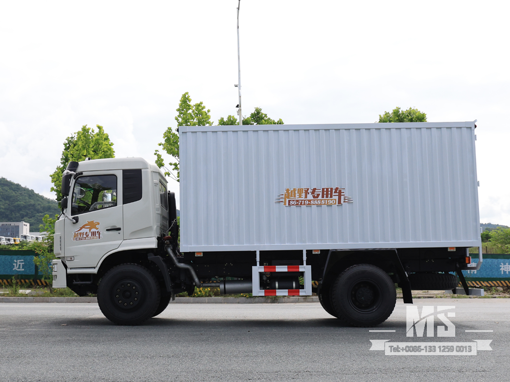 东风 18 吨白色 4&times;2 平头 厢式车 (210 HP) |特种出口卡车