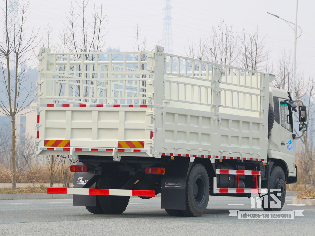 东风 18 吨白色 4&times;2 网格桩 自卸卡车 (210 HP) |特种出口卡车