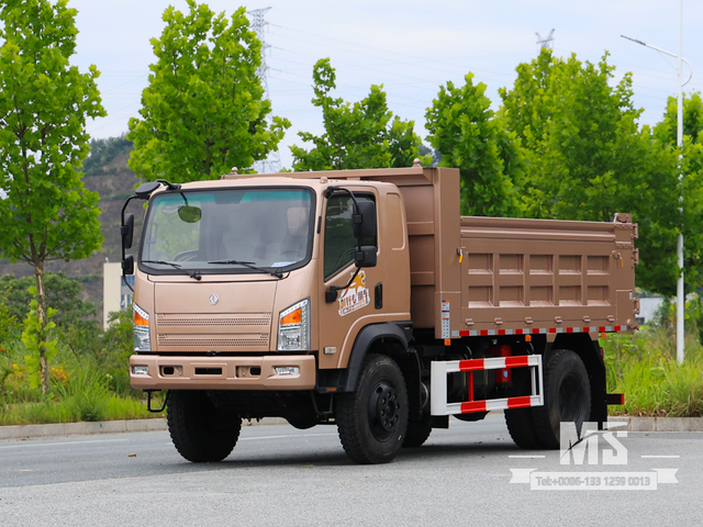 东风 10 吨四轮驱动平头车 自卸卡车 (170 HP) |特种出口卡车 