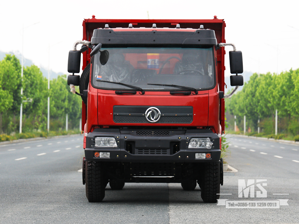 东风 18 吨红色 4&times;2 网格桩 自卸卡车 (210 HP) |特种出口卡车