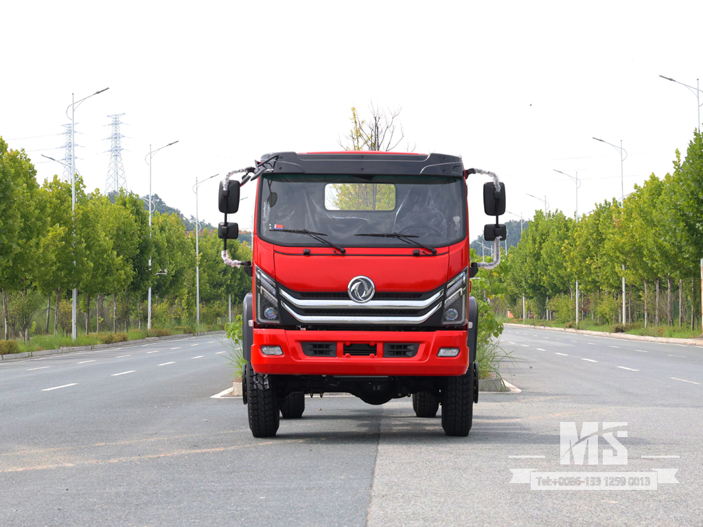 东风4&times;4平头底盘_4*4 170马力传统卡车四轮驱动底盘出售_特价出口底盘 
