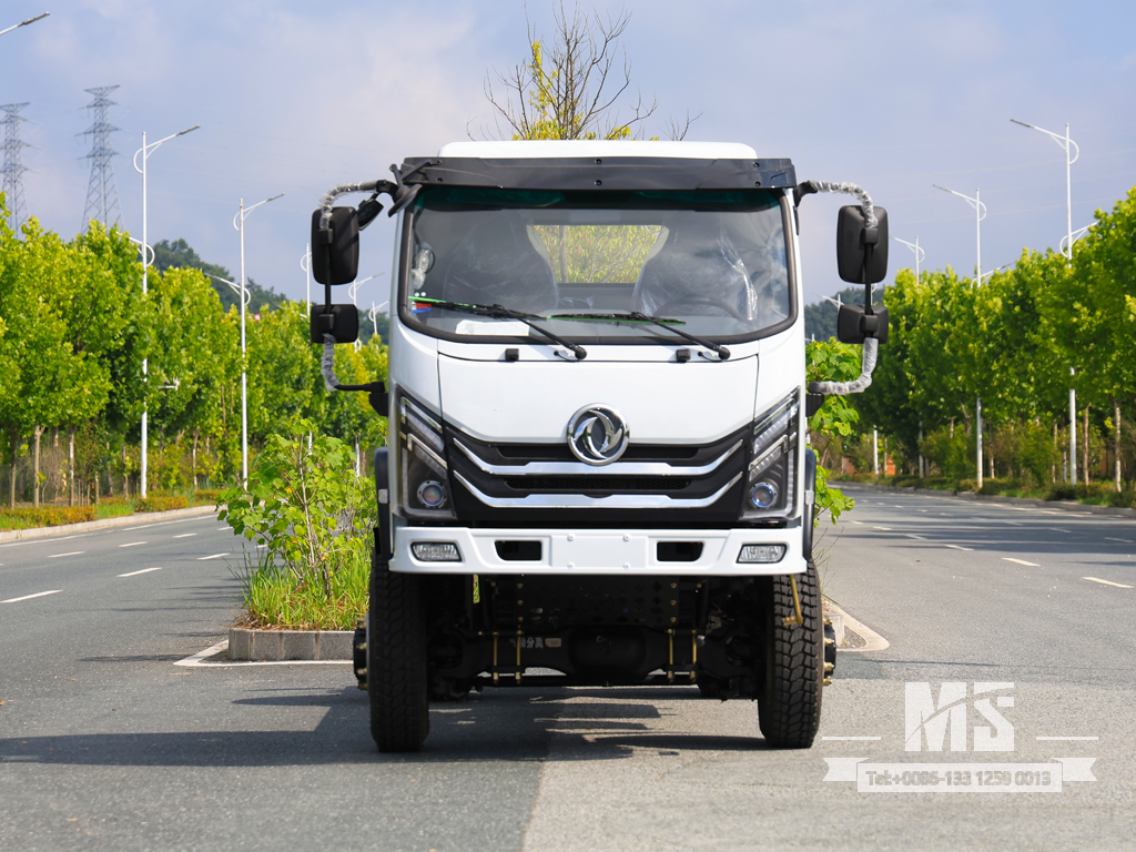 东风4&times;4平头底盘_4*4 150马力传统卡车四轮驱动底盘出售_特价出口底盘 