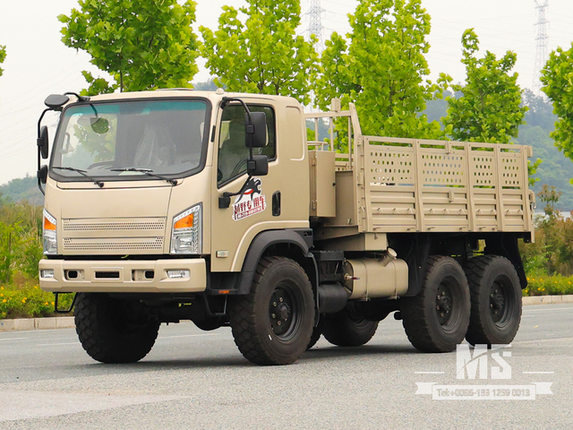 东风 6X6 灰色平头 EQ2082 170HP 单排驾驶室卡车 6WD 越野卡车 