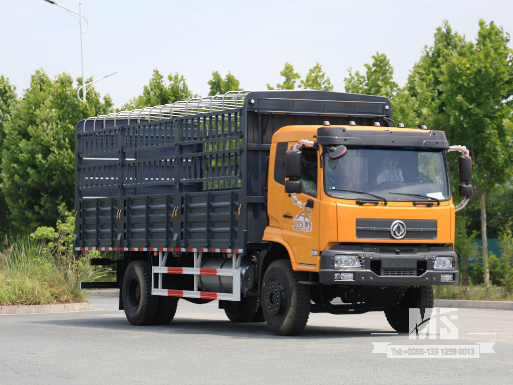 东风 19 吨平板半驾驶室箱式运输车 自卸卡车 (260 HP) |特种出口卡车 